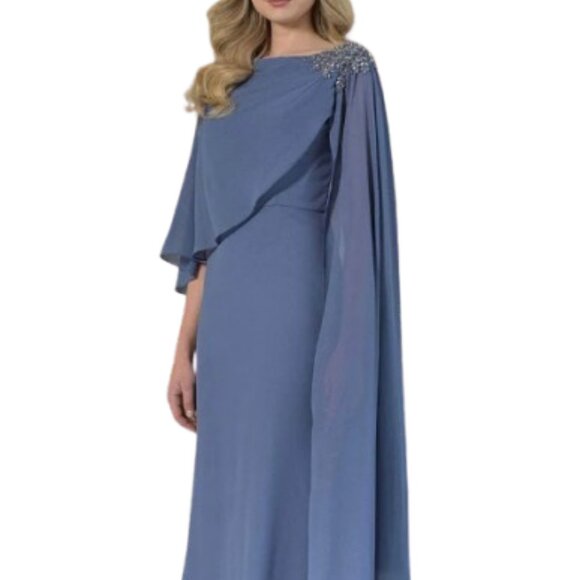 Elegant Blue Evening Gown - Picture 1 of 6
